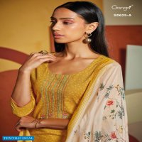Ganga Elina S0625 Wholesale Muslin Silk With Embroidery Salwar Kameez