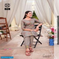 PK Fashion Fantasy Vol-2 Wholesale Cotton Work Kurti With Pants