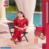 PK Fashion Fantasy Vol-2 Wholesale Cotton Work Kurti With Pants