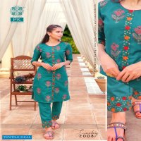 PK Fashion Fantasy Vol-2 Wholesale Cotton Work Kurti With Pants