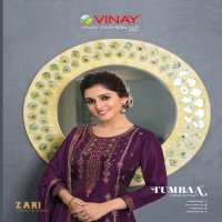 TUMBAA ZARI BY VINAY FASHION FULL STITCH VISCOSE DOLA JACQUARD TOP BOTTOM WITH DUPATTA