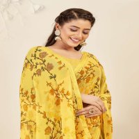 Ishika Ruby Border Vol-12 Wholesale Gerogette Printed With Border Sarees