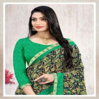Ishika Ruby Border Vol-14 Wholesale Gerogette Printed With Border Sarees