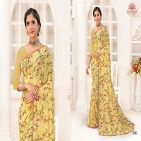 Ishika Ruby Border Vol-15 Wholesale Gerogette Printed With Border Sarees