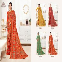 Ishika Ruby Border Vol-16 Wholesale Gerogette Printed With Border Sarees