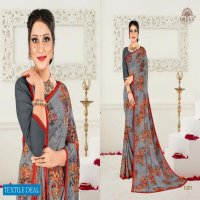 Ishika Ruby Border Vol-17 Wholesale Gerogette Printed With Border Sarees