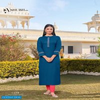 SHUBH HEER VOL 2 RAYON EMBROIDERY KURTI WHOLESALER IN SURAT