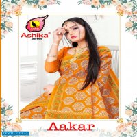 ASHIKA AAKAR MALMAL PURE COTTON SAREES BEST RATES