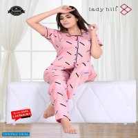 Lady Hill Front Open 81 5006 Wholesale Women Night Suits