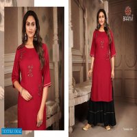 Baanvi Nusrat Vol-1 Wholesale Long Kurtis With Sharara