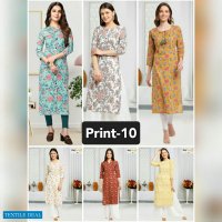 Rajnandini Print Vol-10 Wholeale Printed Kurtis
