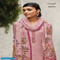 Ganga Anahi S0676 Wholesale Embroidered Crepe Salwar Kameez