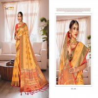 SAI ANSH MADHULIKA SILKY COTTON COPPER SAREE WHOLESALE RATE FOR SHOP