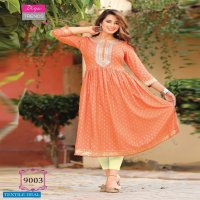 ETHNICITY VOL 9 BY DIYA TRENDS FLAIR STYLE KURTI GOWNS COLLECTION