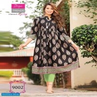 ETHNICITY VOL 9 BY DIYA TRENDS FLAIR STYLE KURTI GOWNS COLLECTION