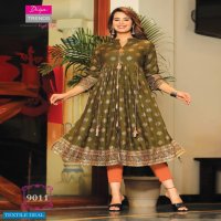 ETHNICITY VOL 9 BY DIYA TRENDS FLAIR STYLE KURTI GOWNS COLLECTION
