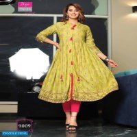 ETHNICITY VOL 9 BY DIYA TRENDS FLAIR STYLE KURTI GOWNS COLLECTION