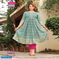 ETHNICITY VOL 9 BY DIYA TRENDS FLAIR STYLE KURTI GOWNS COLLECTION