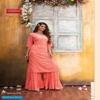 Wanna Noorah Vol-2 Wholesale Kurti With Sharara Catalogs