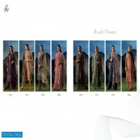 T And M Brush Flower Wholesale Pashmina Twill Winter Dress Material