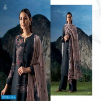T And M Brush Flower Wholesale Pashmina Twill Winter Dress Material