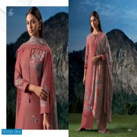 T And M Brush Flower Wholesale Pashmina Twill Winter Dress Material