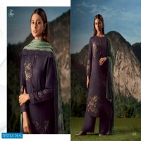 T And M Brush Flower Wholesale Pashmina Twill Winter Dress Material