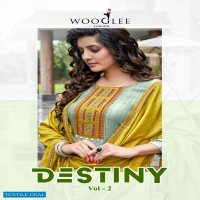 Wooglee Destiny Vol-2 Wholesale Full Stitched 3 Piece Dress