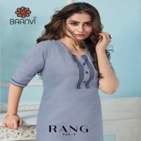 Baanvi Rang Vol-1 Wholesale Long Kurtis Catalogs