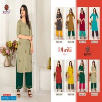 Baanvi Dhriti Vol-1 Wholesale Kurti With Plazzo