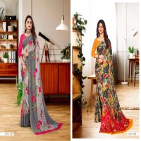 SAI ANSH SONIYA PURE GEORGETTE PRINTED SAREES LOWEST RATE