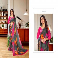 SAI ANSH SONIYA PURE GEORGETTE PRINTED SAREES LOWEST RATE