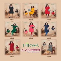 ESSENTIAL VOL-4 BY HIRWA HEAVY COTTON PLIAN KURTI CATALOG WHOLESALER BEST RATE MALAYSIA