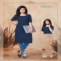 ESSENTIAL VOL-4 BY HIRWA HEAVY COTTON PLIAN KURTI CATALOG WHOLESALER BEST RATE MALAYSIA