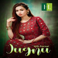 JUGNU BY HIRWA HEAVY HEAVY CAPSULE FOIL PRINTS KURTI CATALOG
