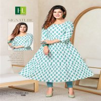 MIRRORS BY HIRWA HEAVY RAYON SLUB PRINT KURTI CATALOG WHOLESALER BEST RATE