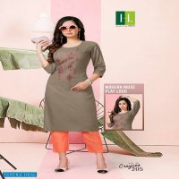 CRAYONS BY HIRWA HEAVY TOP RAYON WITH EMBROIDERY WORK KURTI CATALOG WHOLESALER BEST RATE
