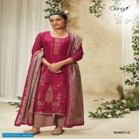 Ganga Inara S0667 Wholesale Russian Silk Salwar Kameez