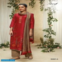 Ganga Inara S0667 Wholesale Russian Silk Salwar Kameez
