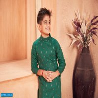 BANWERY PRESENT FATHER & SON COTTON SLUB MENS KURTA PYJAMA WITH KIDS KURTA PYJAMA