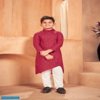 BANWERY PRESENT FATHER & SON COTTON SLUB MENS KURTA PYJAMA WITH KIDS KURTA PYJAMA