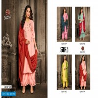 SAIRA BY BAANVI DAILY WEAR FULL STITCH PLAZZO STYLE SUIT WHOLESALER