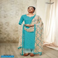 Ganga Griyashi S0737 Wholesale Premium Cotton Satin Dress Material