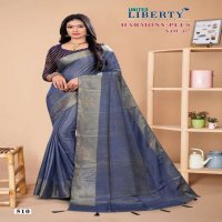 Liberty Harmony Plus Vol-7 Wholesale Designer Zari Nylone Sarees