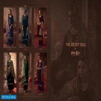 Omtex The Velvet Soul Wholesale Silkina Velvet With Woek Salwar Kameez