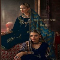 Omtex The Velvet Soul Wholesale Silkina Velvet With Woek Salwar Kameez