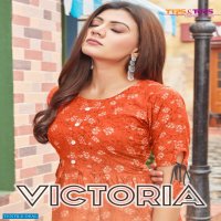 TIPS & TOPS VICTORIA RAYON PRINTED GIRLS WESTERN SHORT TOP