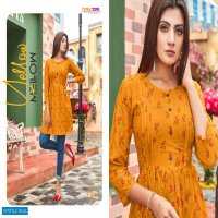 TIPS & TOPS VICTORIA RAYON PRINTED GIRLS WESTERN SHORT TOP