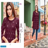 TIPS & TOPS VICTORIA RAYON PRINTED GIRLS WESTERN SHORT TOP