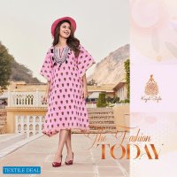 COCKTAIL VOL 2 BY KAJAL STYLE COTTON EMBROIDERY KAFTAN COLLECTION